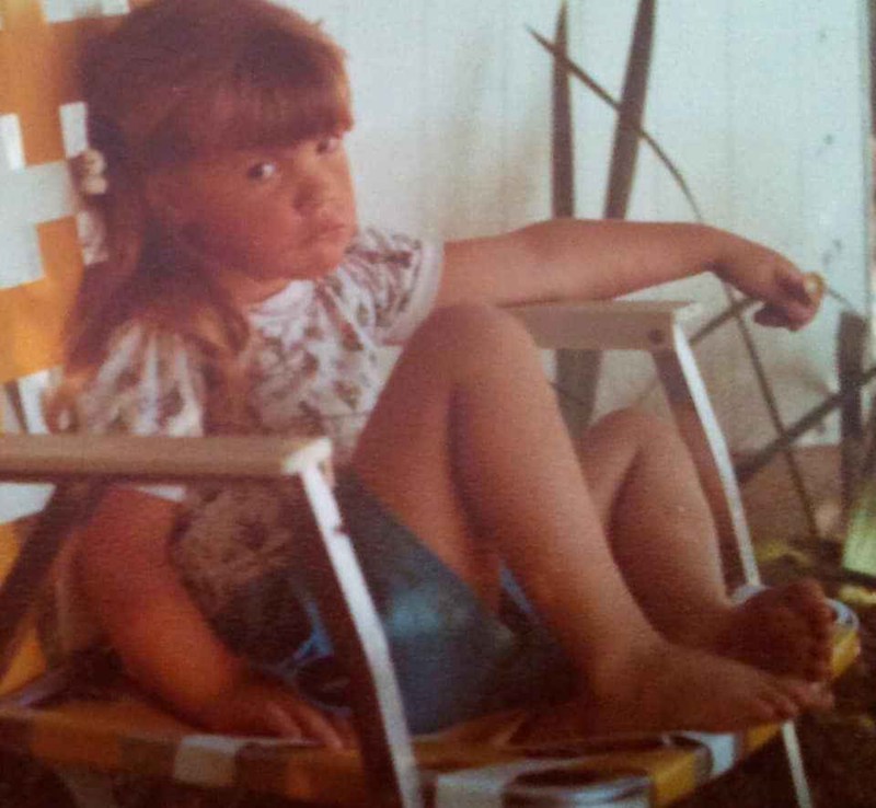 Sandi Wayman as a little girl
