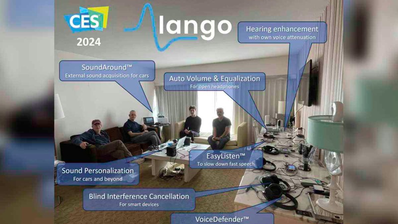 Alango is showing its variety of assistive devices and technologies at CES 2024.