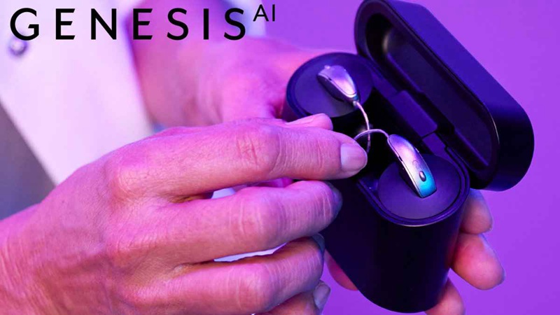 Genesis AI and recharging station.
