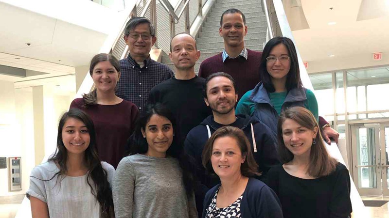 Matthew Kelley, PhD, (middle of back row) and his colleagues in the Laboratory of Cochlear Development at the National Institutes of Health (NIH) have been researching cellular and the molecular development of the mammalian cochlea.