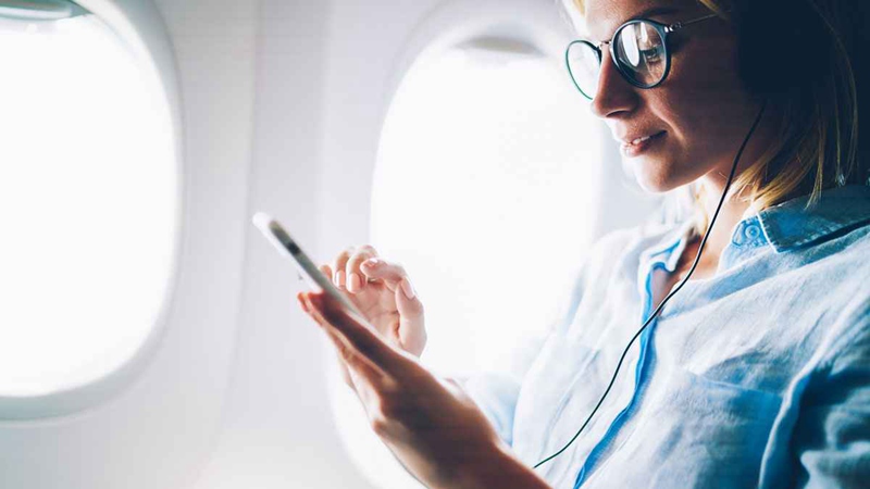 Headphones On Plane