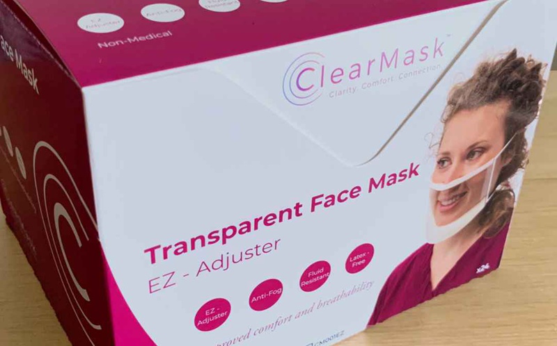 ClearMask™ is a fully-transparent face mask