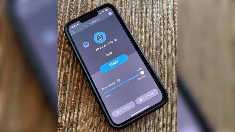 HeardThat app on a smartphone