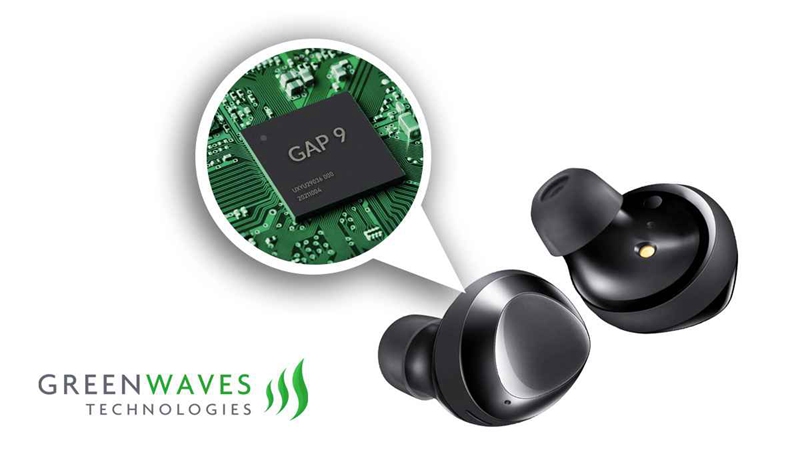 Photo of earbuds that use Greenwaves tech