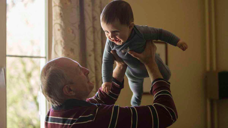 Senior With Grandchild