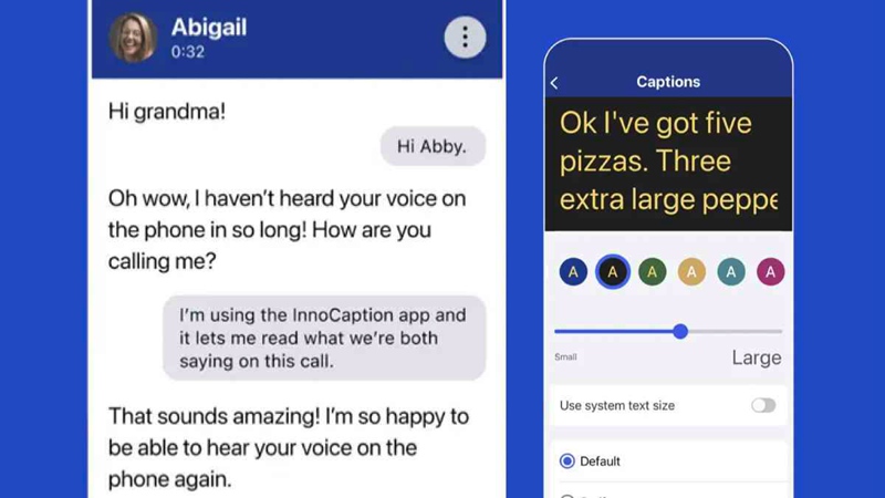 Innocaption is a live captioning phone app that allows you to switch between modes, view past call transcripts, and even email the text to yourself, if desired.