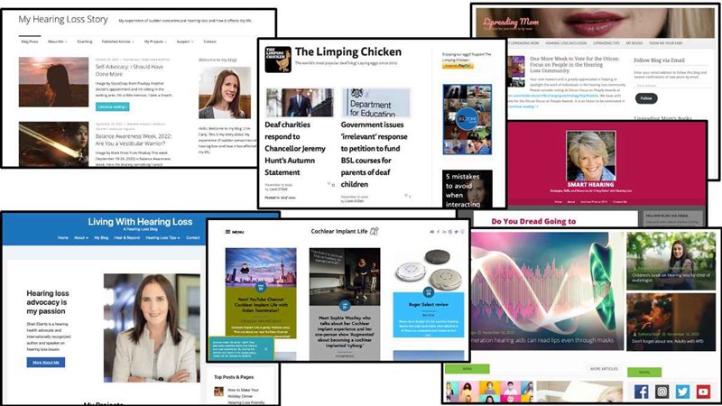 Just a few of the author's favorite blog pages that are filled with tips, advice, stories, and "life hacks" for living well with hearing loss.
