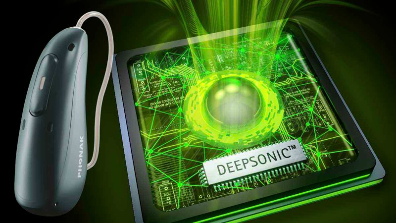 Audéo Sphere Infinio RIC hearing aid with DEEPSONIC chip
