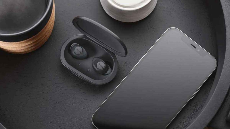 Jabra Enhance Plus hearing aids.