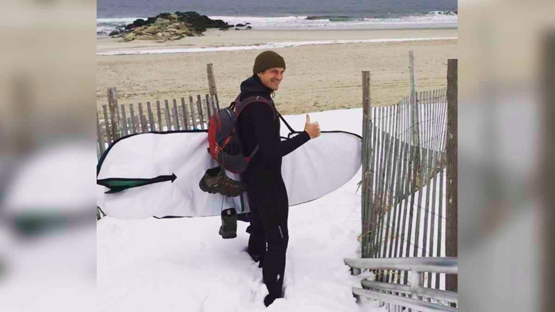 Patrick Freuler Surfing In Snow