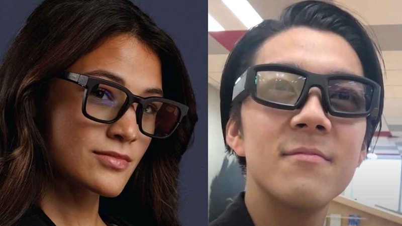 Next-generation Vuzix Ultralite Smart Glasses (left) are slimmer and lighter than the previous Vuzix Blade technology glasses (right). Sources: Vuzix and Xander