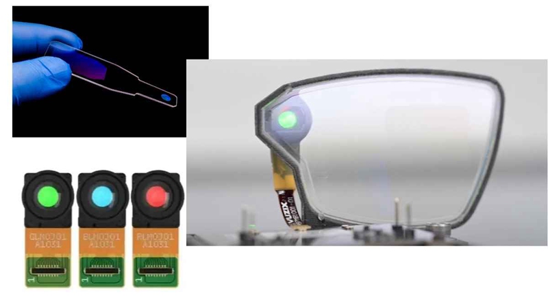 New Vuzix optical waveguide and micro-LED display technologies are integrated into Ultralite glasses. Source: Vuzix