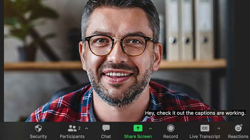 Zoom Captions Live