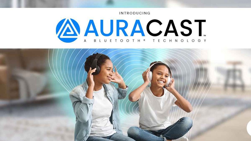 Auracast broadcast audio enables audio transmitters, such as smartphones, laptops, televisions, or public address systems to broadcast audio to an unlimited number of nearby receivers, including speakers, earbuds, hearing aids, and cochlear implants.